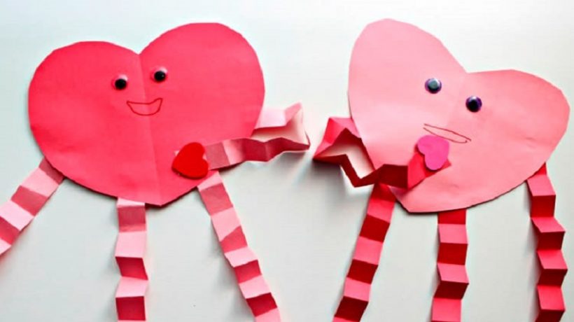 Valentine’s crafts for kids: With the preparation process
