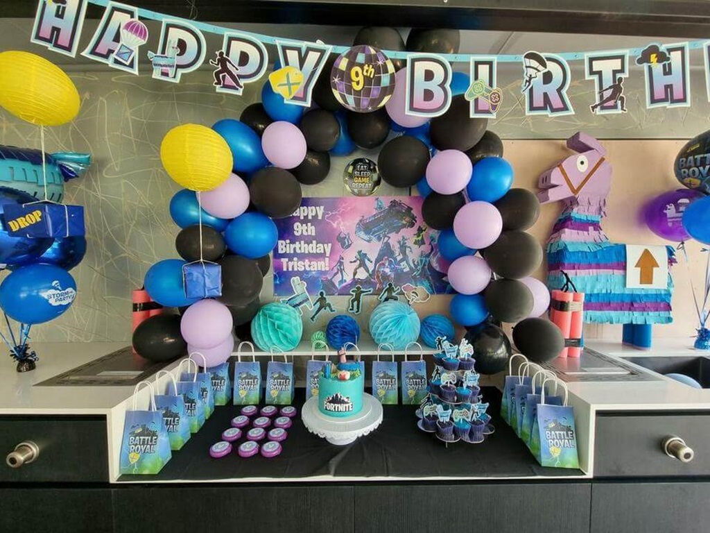 Fortnite or Roblox Theme for 8 Year Old Birthday Party